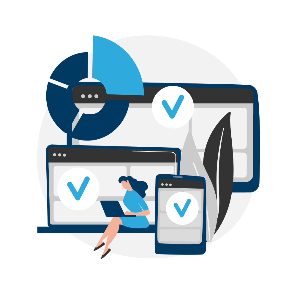 Illustartion zu Tests und Optimierungen für Performance und Sicherheit von der Wyna-Informatik in Unterkulm